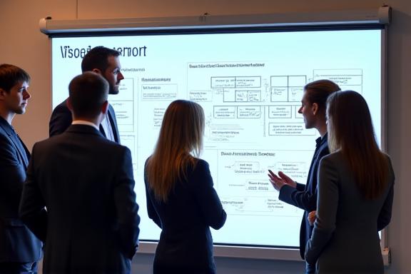 Business professionals in a workshop planning data architecture